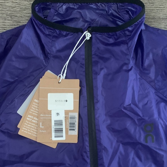 On Cloud Running Women's Half Zip Zero Jacket - Size L - Twilight - NWT - Picture 13 of 13
